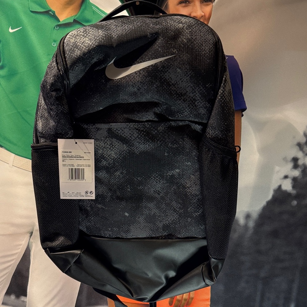 Nike Black and Gray Men's Backpack